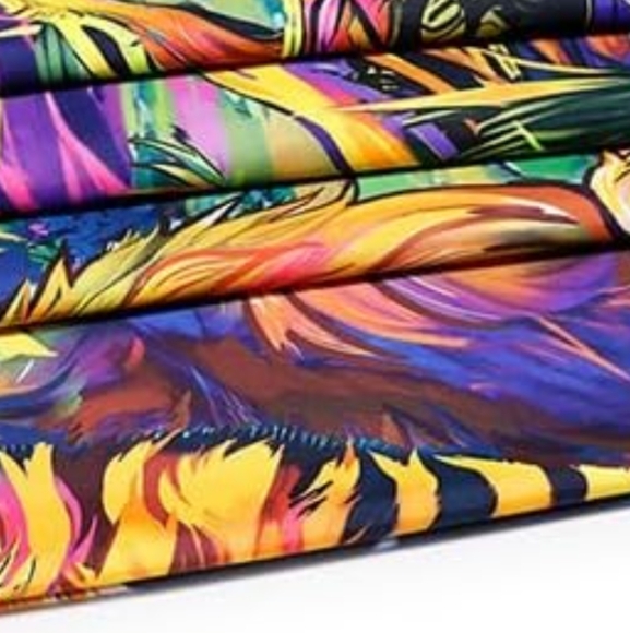 XL Psychedelic Space Kitty Shrooms Galaxy Blacklight Wall Tapestry Cat Lady Gift - Picture 13 of 14